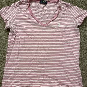 stripped polo shirt